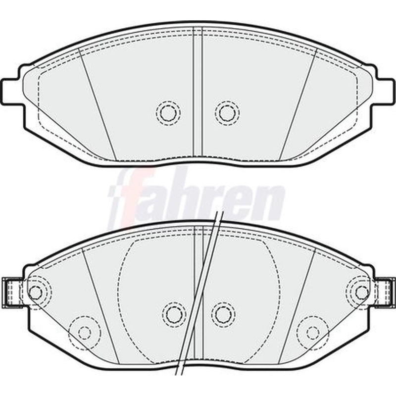 Fahren Front Brake Pad Set FBP3721