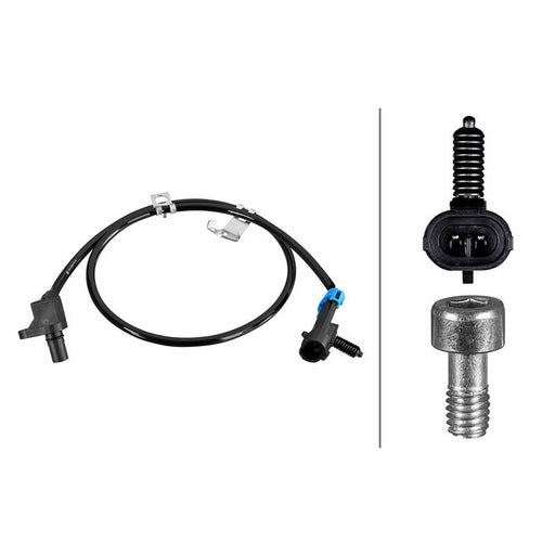 Hella ABS Wheel Speed Sensor Front 6PU 358 219-181