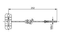 Bosch Handbrake Cable 1987477503