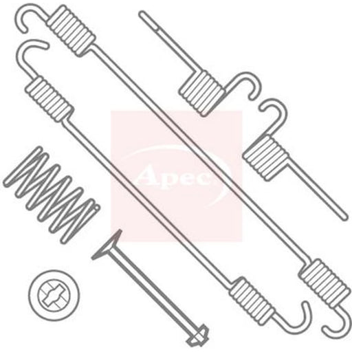 Apec Brake Shoe Accessory Kit Rear KIT791