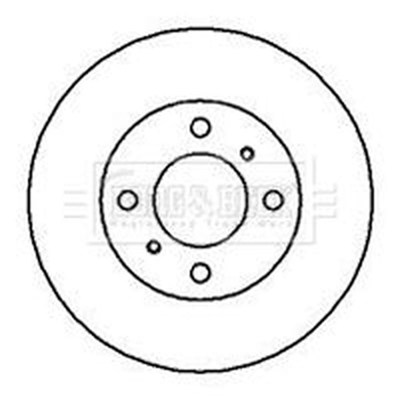 Borg & Beck 2 x Vented Front Brake Discs BBD4155-x2