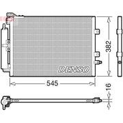 Denso Air Conditioning Condenser fits Renault Clio III 2005-2014 1.2 1.5 2.0