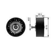 Gates V-Ribbed Belt Deflection/Guide Pulley T36211