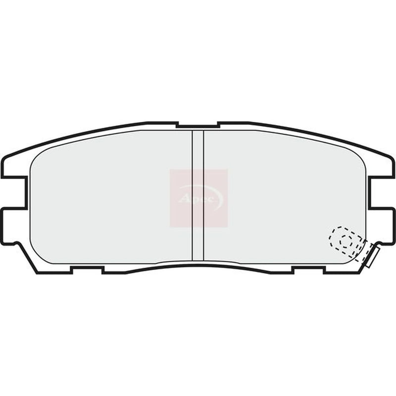 Apec Rear Brake Pad Set PAD1047