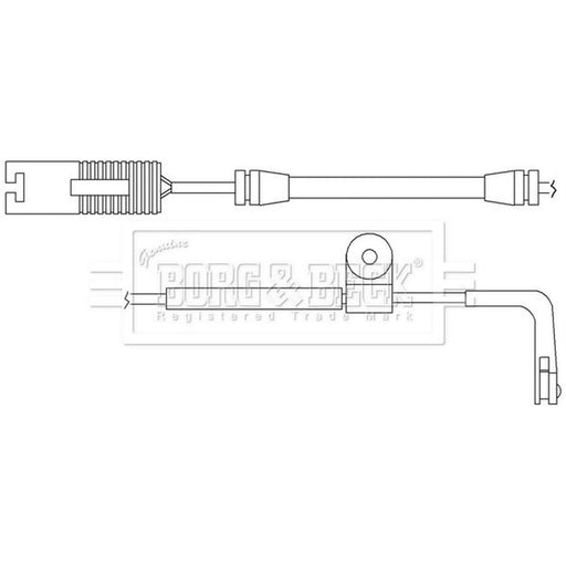 Borg & Beck Brake Pad Wear Sensor Front BWL3071