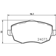 Mintex Brake Pad Set MDB2656