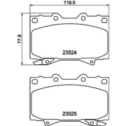 Mintex Front Brake Pad Set MDB1906