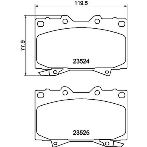 Mintex Front Brake Pad Set MDB1906
