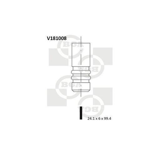 BGA Engine Exhaust Valve Head V181008