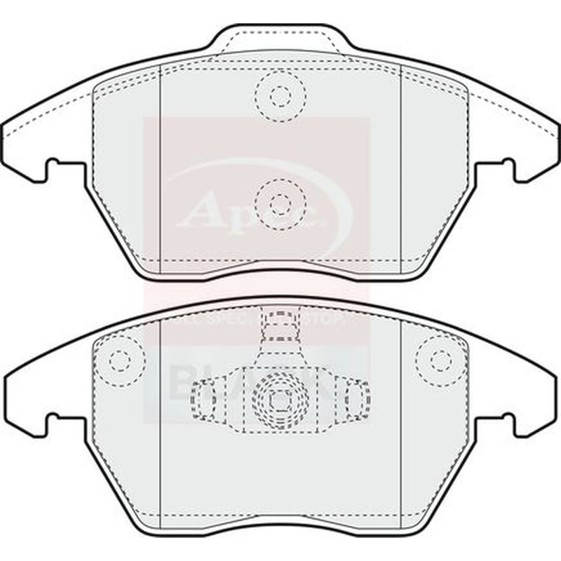 Apec Front Brake Pad Set PAD1398B