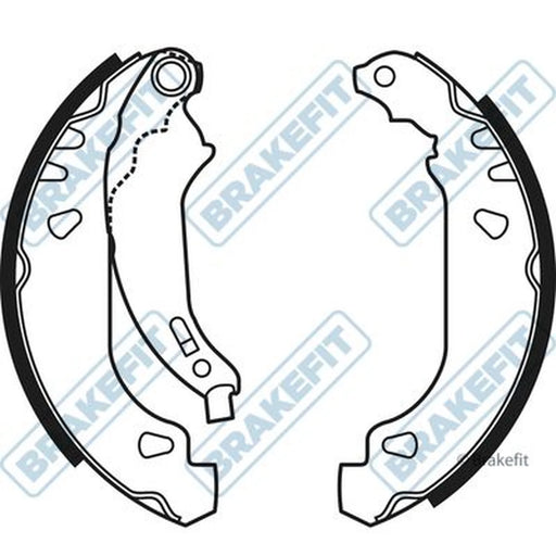Apec Brake Shoe Set Axle Kit BSH1012