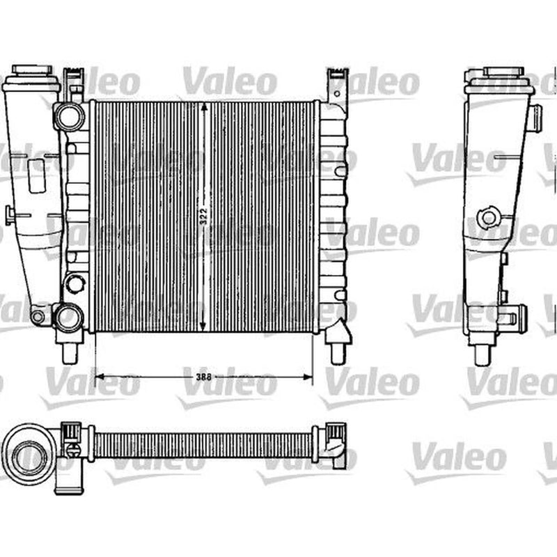 Valeo Engine Radiator 883812