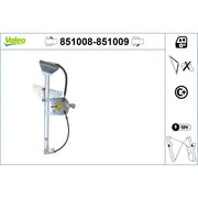 Valeo Electric Window Regulator Lifter Right Front 851009