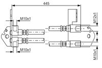 Bosch Brake Hydraulic Hose Line 1987481808