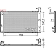 Denso Engine Radiator DRM50133