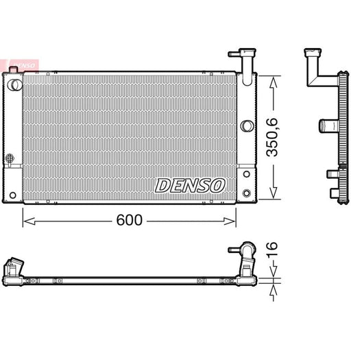 Denso Engine Radiator DRM50133