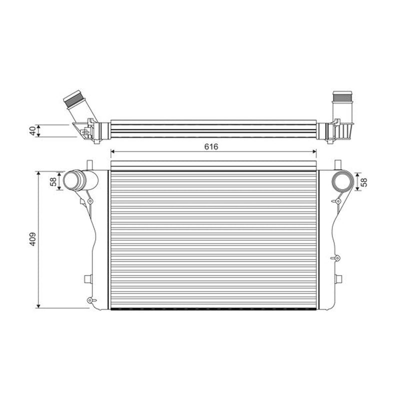 Valeo Intercooler (Charge Air Cooler) 818391