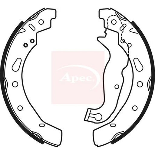 Apec Brake Shoe Set Axle Kit SHU769