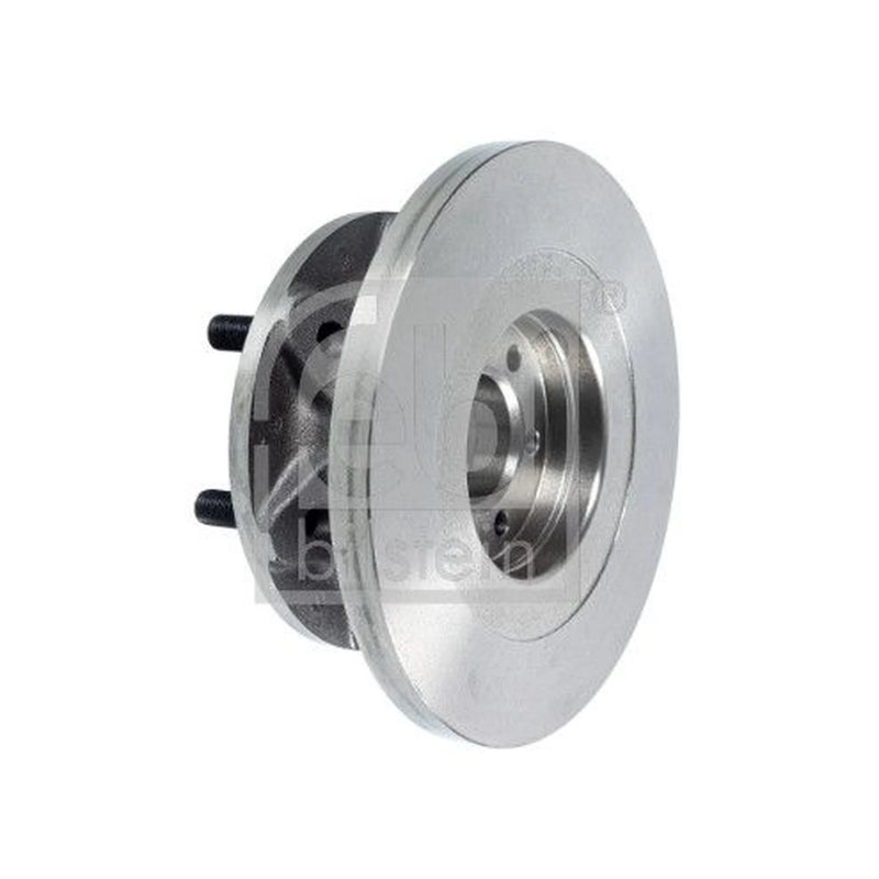 Febi 2 x Solid Front Brake Discs 108117-x2