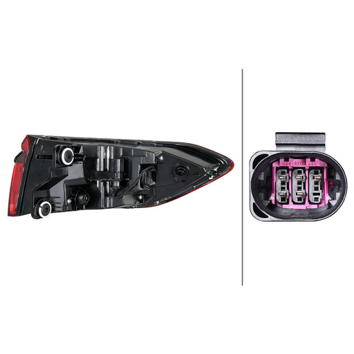 Hella Tail Light / Lamp LED Left 2SD 013 095-651
