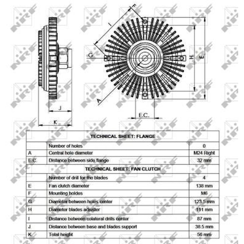NRF Radiator Fan Clutch 49519