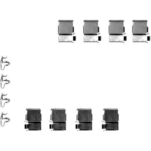 Textar Brake Pad Accessory Fitting Kit Rear 82050200
