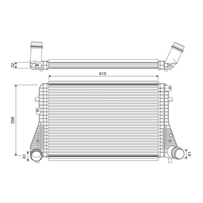 Valeo Intercooler (Charge Air Cooler) 818372