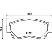 DON Front Brake Pad Set PCP1862