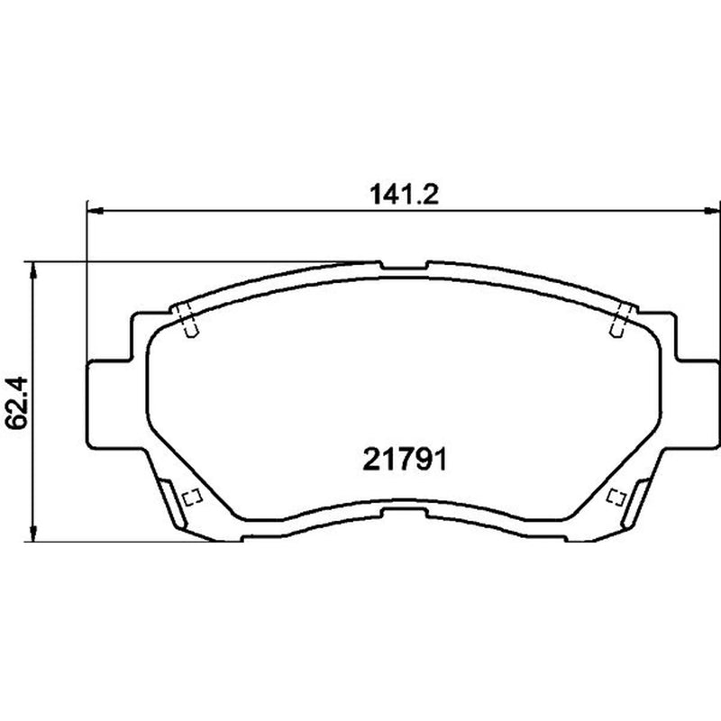 Mintex Front Brake Pad Set MDB1578