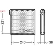Denso Air Conditioning Evaporator DEV09102