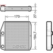 Denso Heater Matrix Core Heat Exchanger fits Fiat 500L 2012-2018 0.9 1.3 1.4 1.6