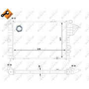 NRF Engine Radiator 513508