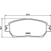 Mintex Front Brake Pad Set MDB2311