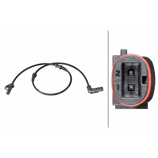 Hella ABS Wheel Speed Sensor Front 6PU 358 216-631