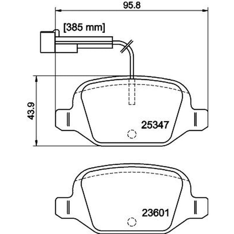 Mintex Rear Brake Pad Set MDB3204