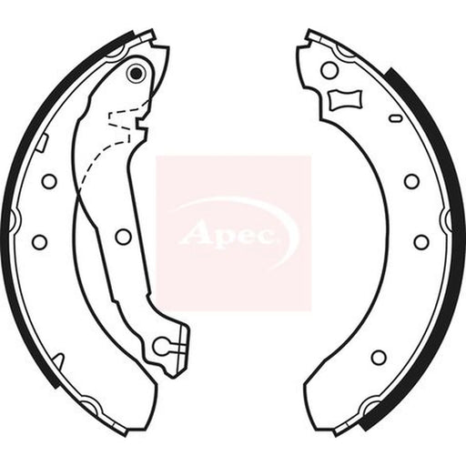 Apec Brake Shoe Set Axle Kit SHU325