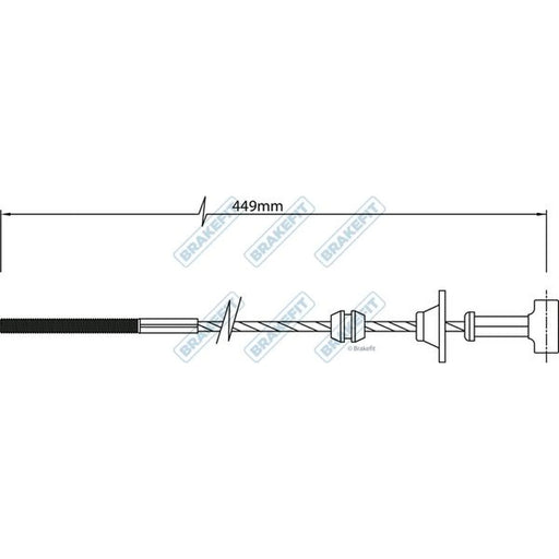 Apec Handbrake Cable Front BBC3460