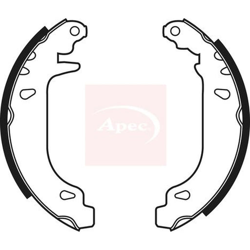 Apec Brake Shoe Set Axle Kit SHU505