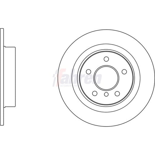 Fahren 2 x Solid Brake Discs fits Mini Mini 2013-2020