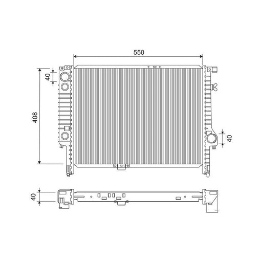 Valeo Engine Radiator 731516