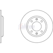 Fahren 2 x Solid Rear Brake Discs FBD6003-x2