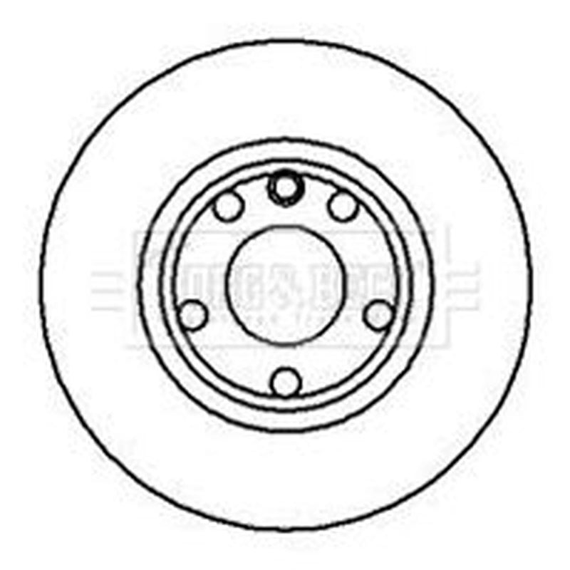 Borg & Beck 2 x Vented Front Brake Discs BBD4963-x2