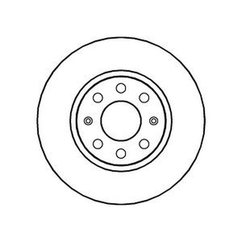 Abtex 2 x Solid Front Brake Discs BD1370S-x2