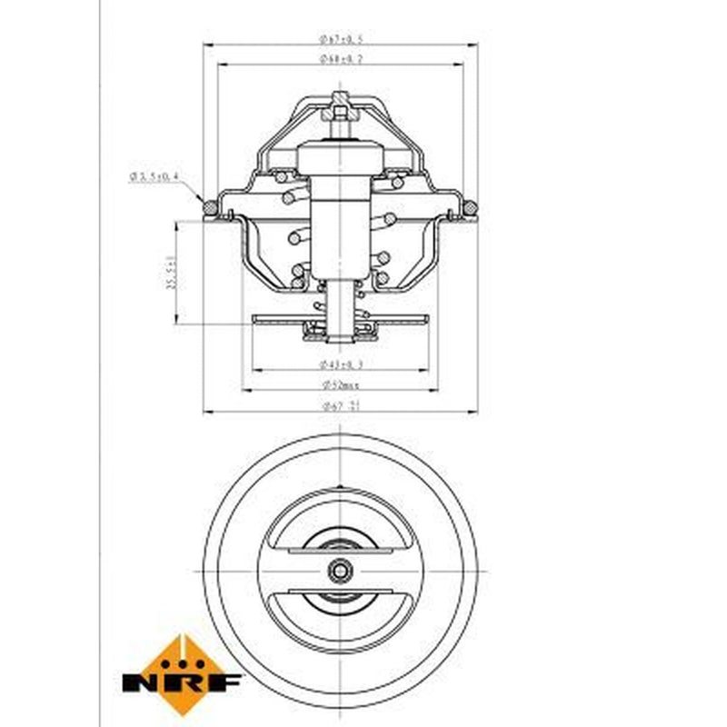 NRF Thermostat,Coolant 725184