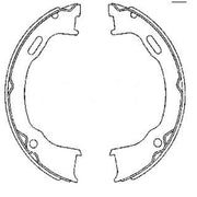 Textar Parking Brake Shoe Set 91073600