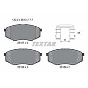 Textar Front Brake Pad Set 2518701
