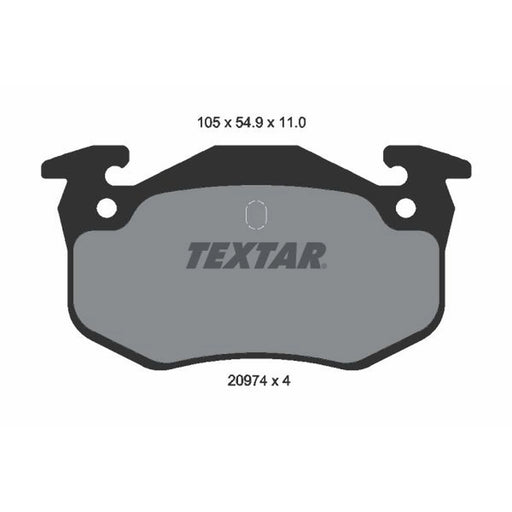 Textar Rear Brake Pad Set 2097401