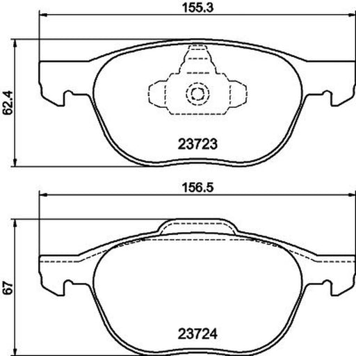 DON Front Brake Pad Set PCP1008