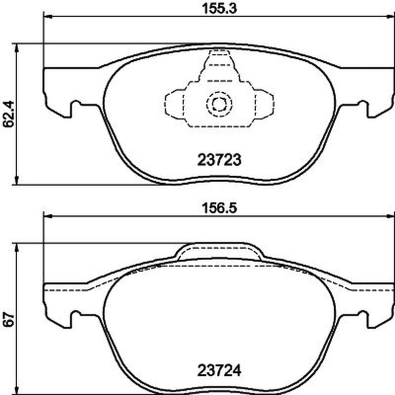 Mintex Front Brake Pad Set MDB2634