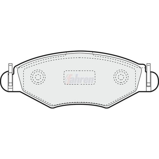 Fahren Front Brake Pad Set fits Citroën Xsara 1997-2005 1.4
